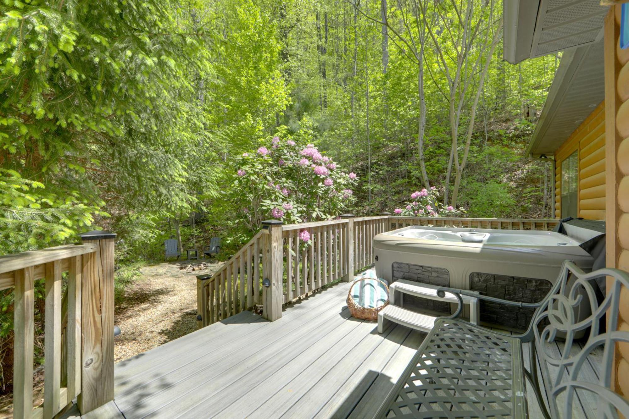 Bryson City Cabin With Hot Tub And Mountain Views! Exterior foto